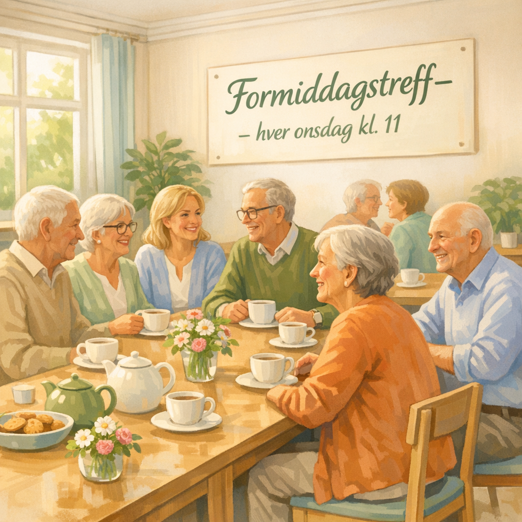 Formiddagstreff på onsdager kl 11.00
